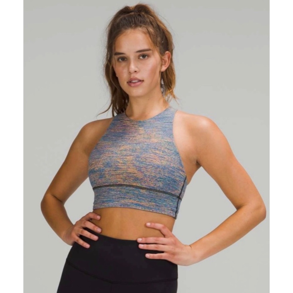 Lululemon‎ Athletica High Neck Energy Sporta Bra Spectral Fusion Size 4